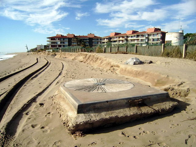 Regressi de la platja de Gav Mar al sector de Llevant Mar (30 de Novembre de 2008)